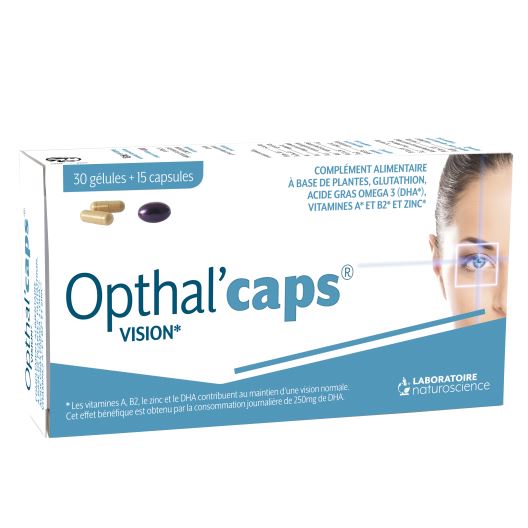Vitamines pour la vue Opthtal'Caps - Laboratoire Naturoscience