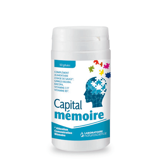 Vitamines C et B5 Capital Mémoire attaque - Laboratoire Naturoscience