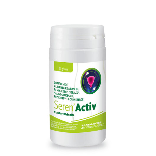 90 gélules complément Confort urinaire SerenActiv - Laboratoire Naturoscience